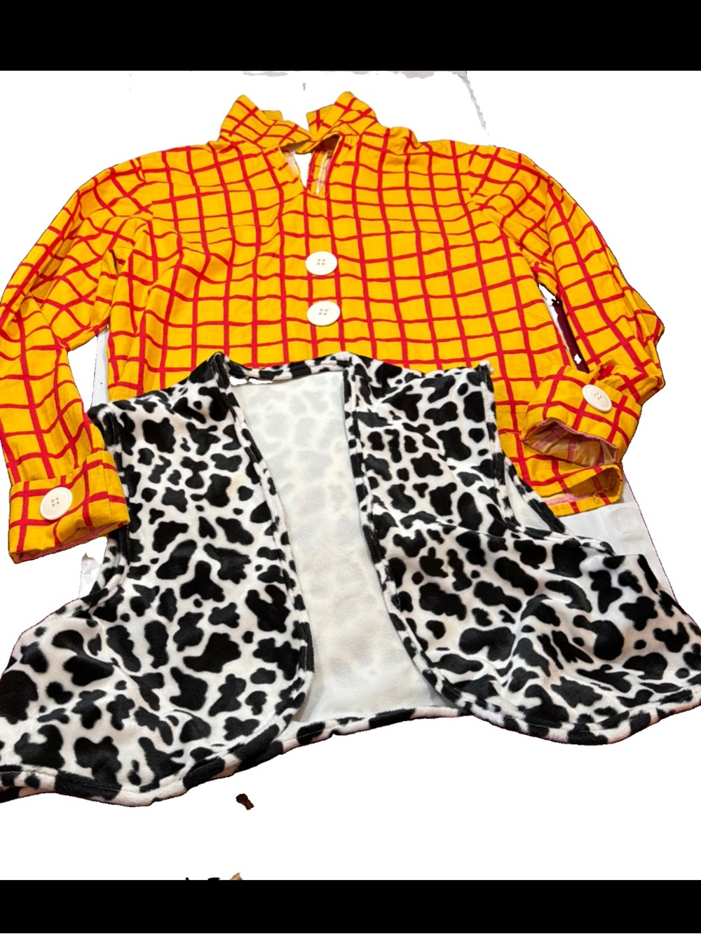 Sheriff Woody Cowboy Shirt Costume Toy Story Character Shirt Vest SET HANDMADE